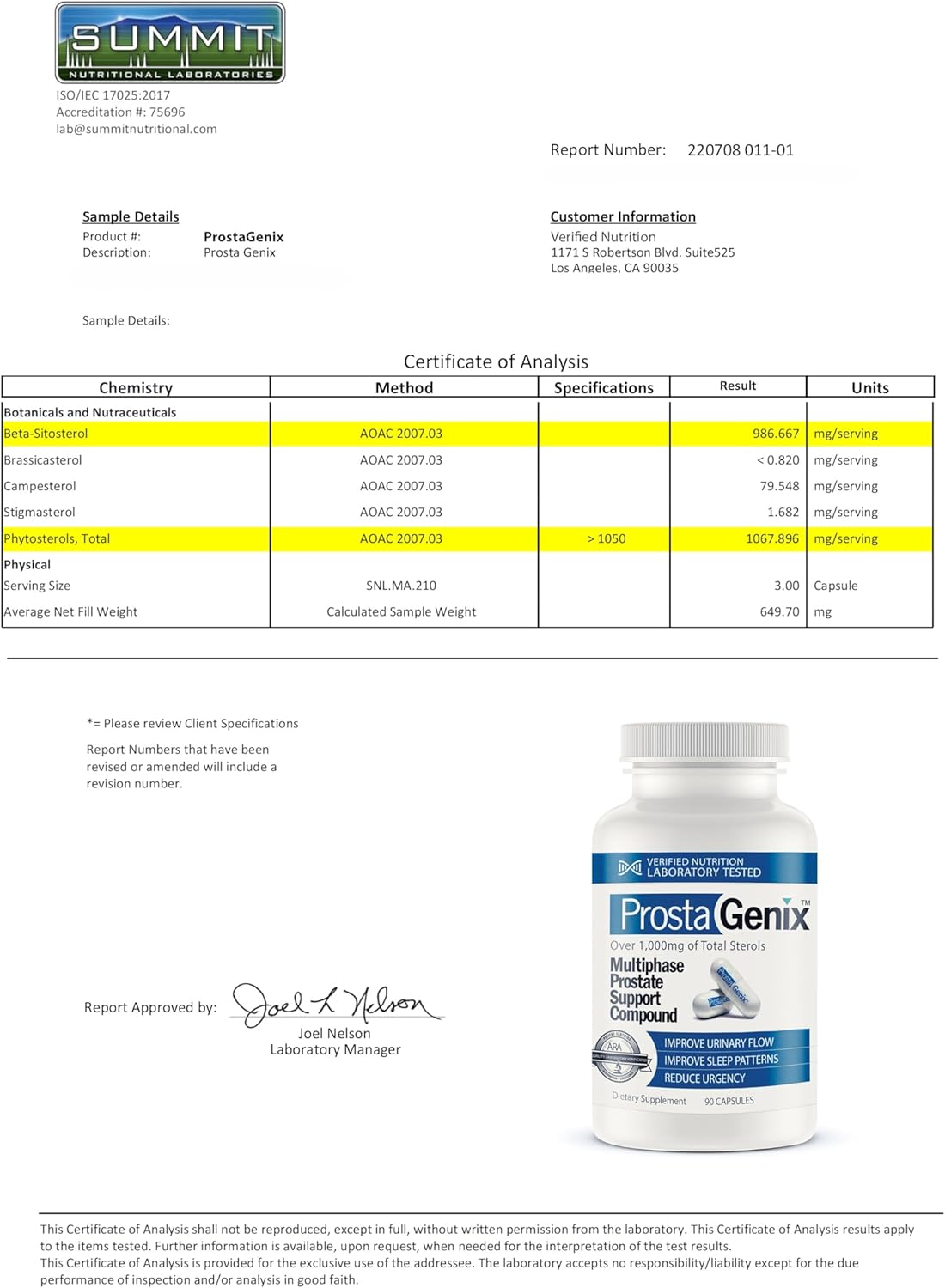 ProstaGenix Multiphase Prostate Supplement - 5 Bottles - As Seen on Larry King TV Show - 1 Million Sold - Stop Nighttime Bathroom Trips and Frequent Urination