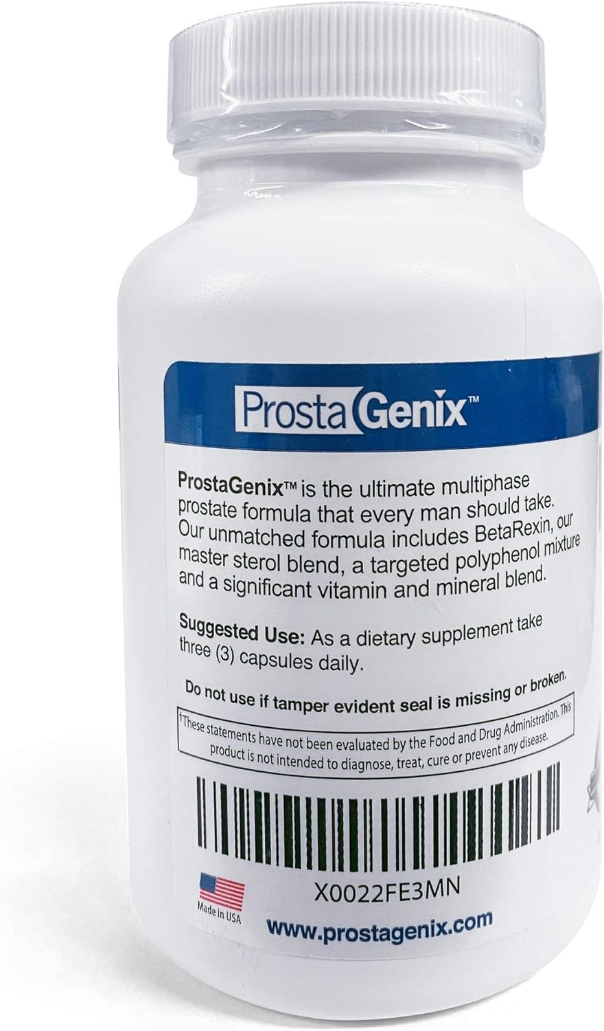 ProstaGenix Multiphase Prostate Supplement - End Nighttime Bathroom Trips & Urgency - 90 Capsules - As Seen on Larry King Investigative TV Show