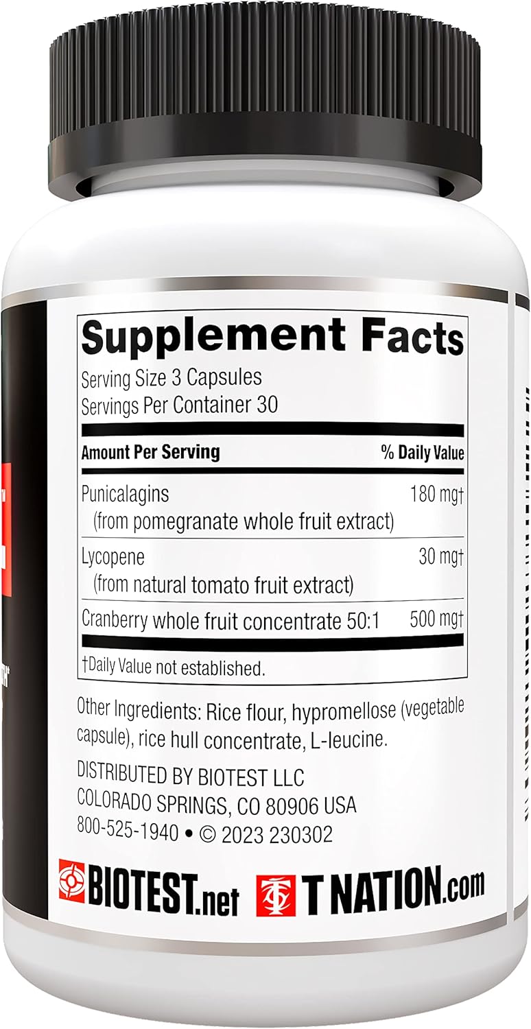 Prostate and Urinary Tract Support Capsules with Pomegranate, Cranberry, and Lycopene - 90 Count