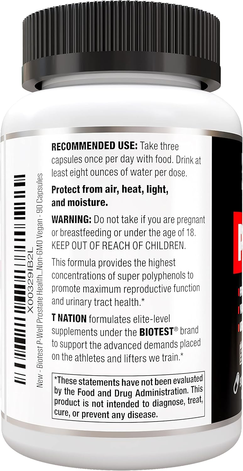 Prostate and Urinary Tract Support Capsules with Pomegranate, Cranberry, and Lycopene - 90 Count
