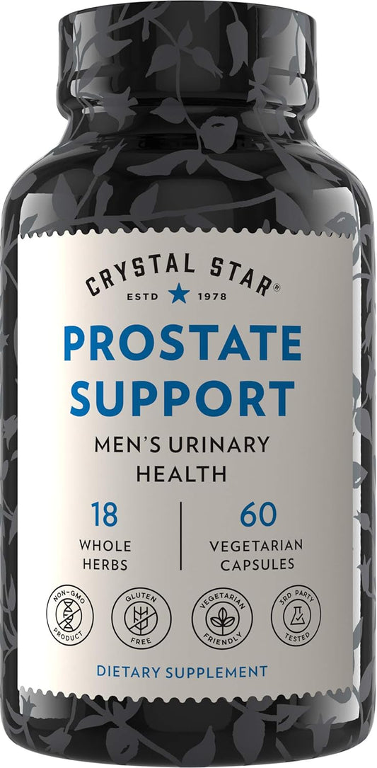 Prostate Health Formula with Saw Palmetto, Ginger, and Pygeum - 60 Capsules for Men - Bladder and Urine Support - Non-GMO