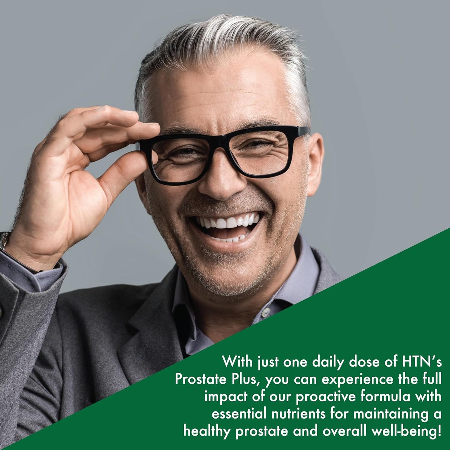 Prostate Plus Supplement with Saw Palmetto, Lycopene, Plant Sterols, Selenium, Zinc, Pumpkin Seed - Complete Support for Men's Health - Non-GMO & Gluten Free - 60 Count Pack