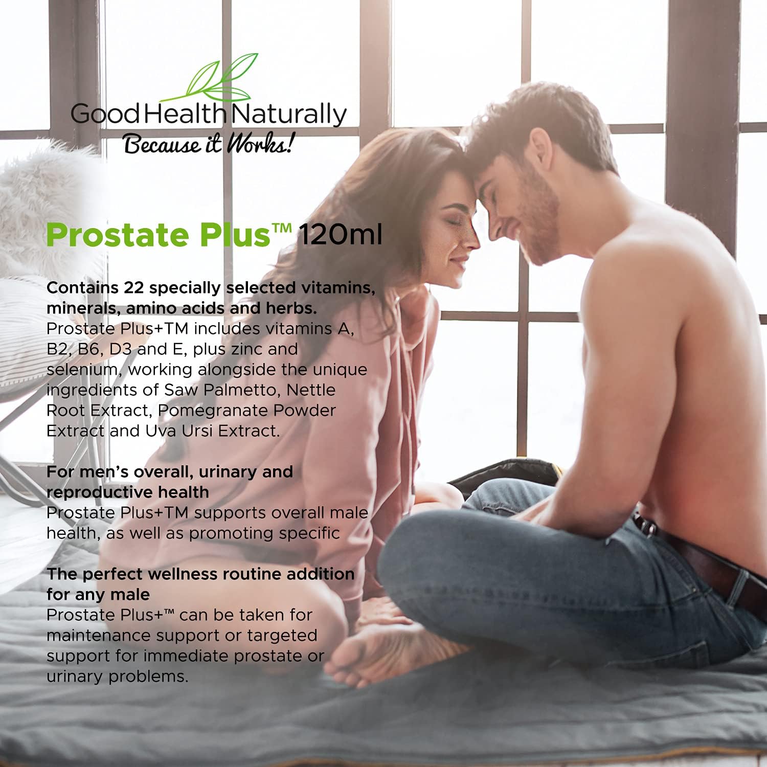 Prostate Support Supplement - 120 Capsules for Good Health Naturally