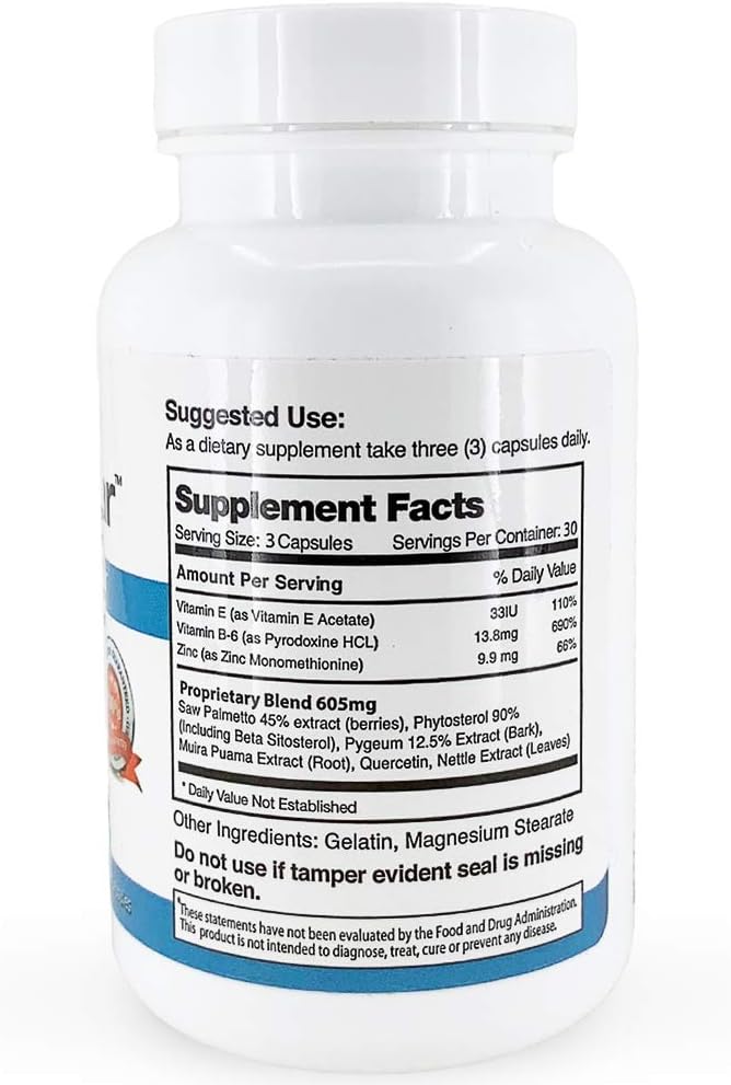 Prostavar Prostate Support Bundle - Pack of 6 Dietary Supplement Bottles