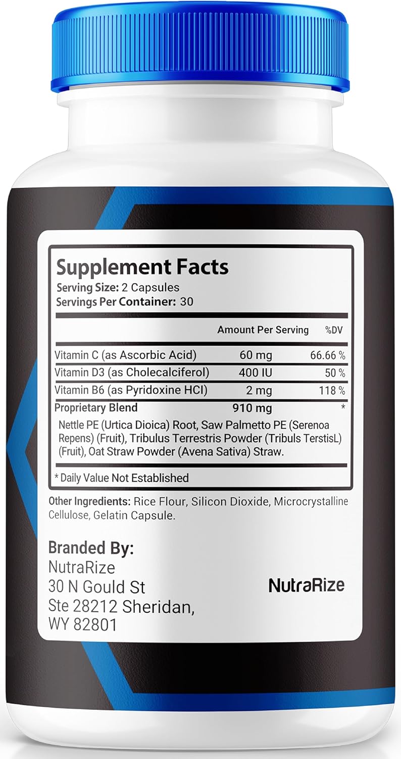 Prostazen Capsules - Premium Formula for Healthy Prostate Support (60 Pills)