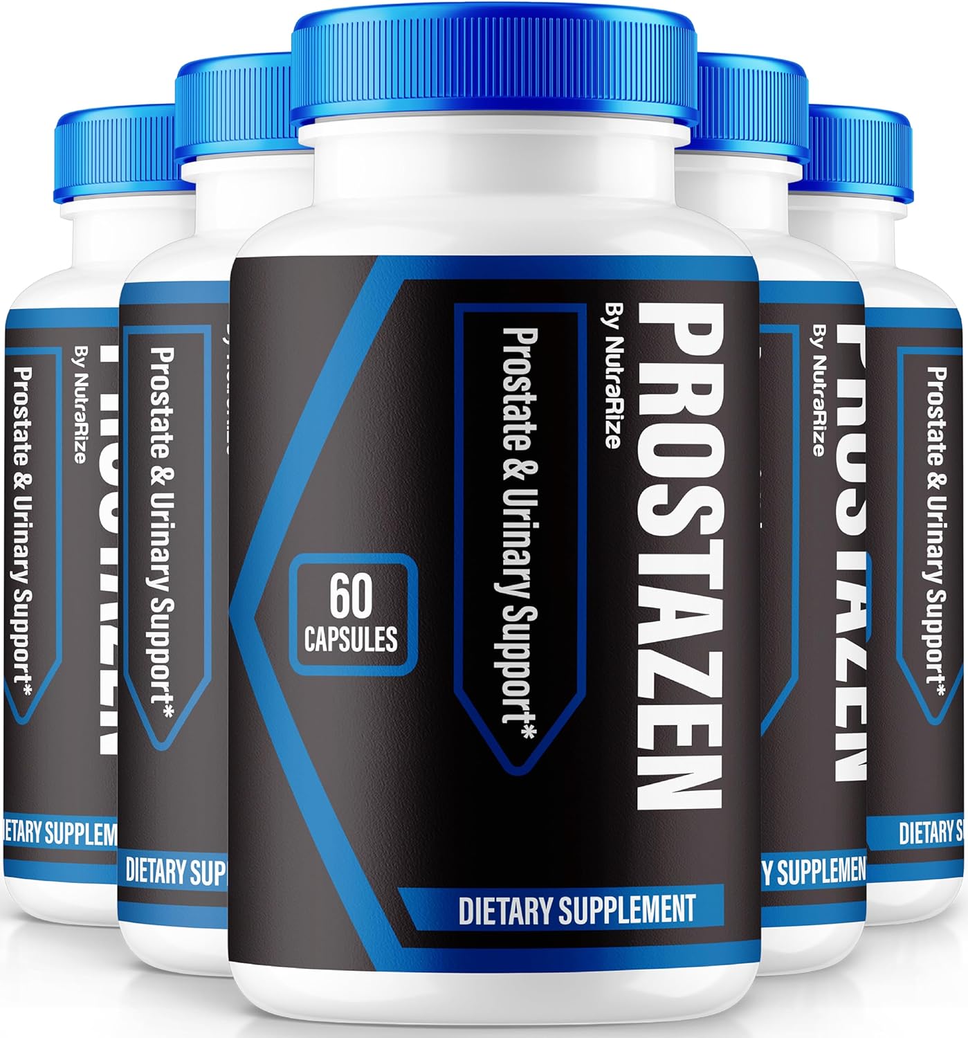 Prostazen Capsules 5 Pack - Premium Formula for Healthy Prostate Support - NutraRize Prostazen Pills (300 Capsules)