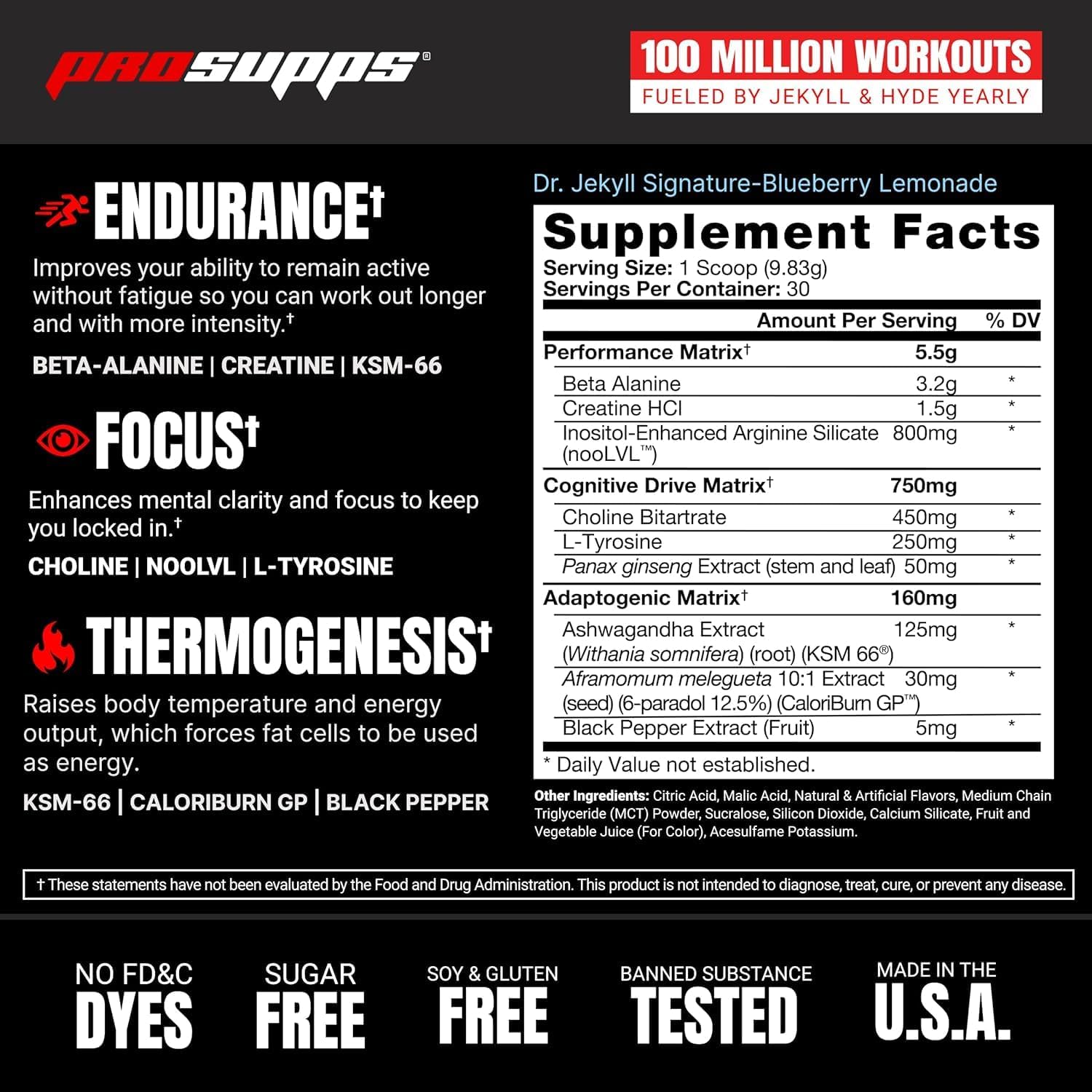 PROSUPPS L-Carnitine 3000 Berry Liquid Shots + Dr. Jekyll Strawberry Pre-Workout Bundle