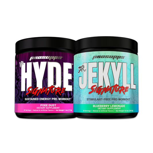 PROSUPPS Mr Hyde Signature Pixie Dust & Dr. Jekyll Signature Blueberry Lemonade Combo Pack - 30 Servings