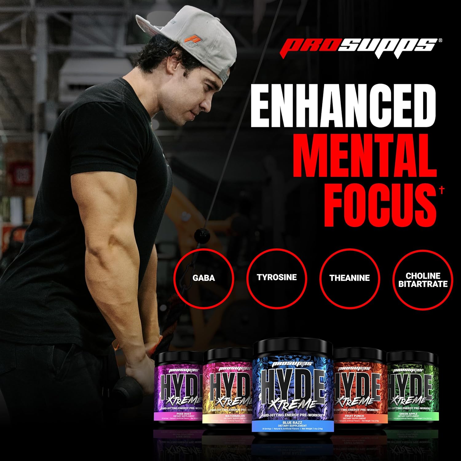 PROSUPPS Mr. Hyde Xtreme Fruit Punch with Creatine 300 Combo Pack