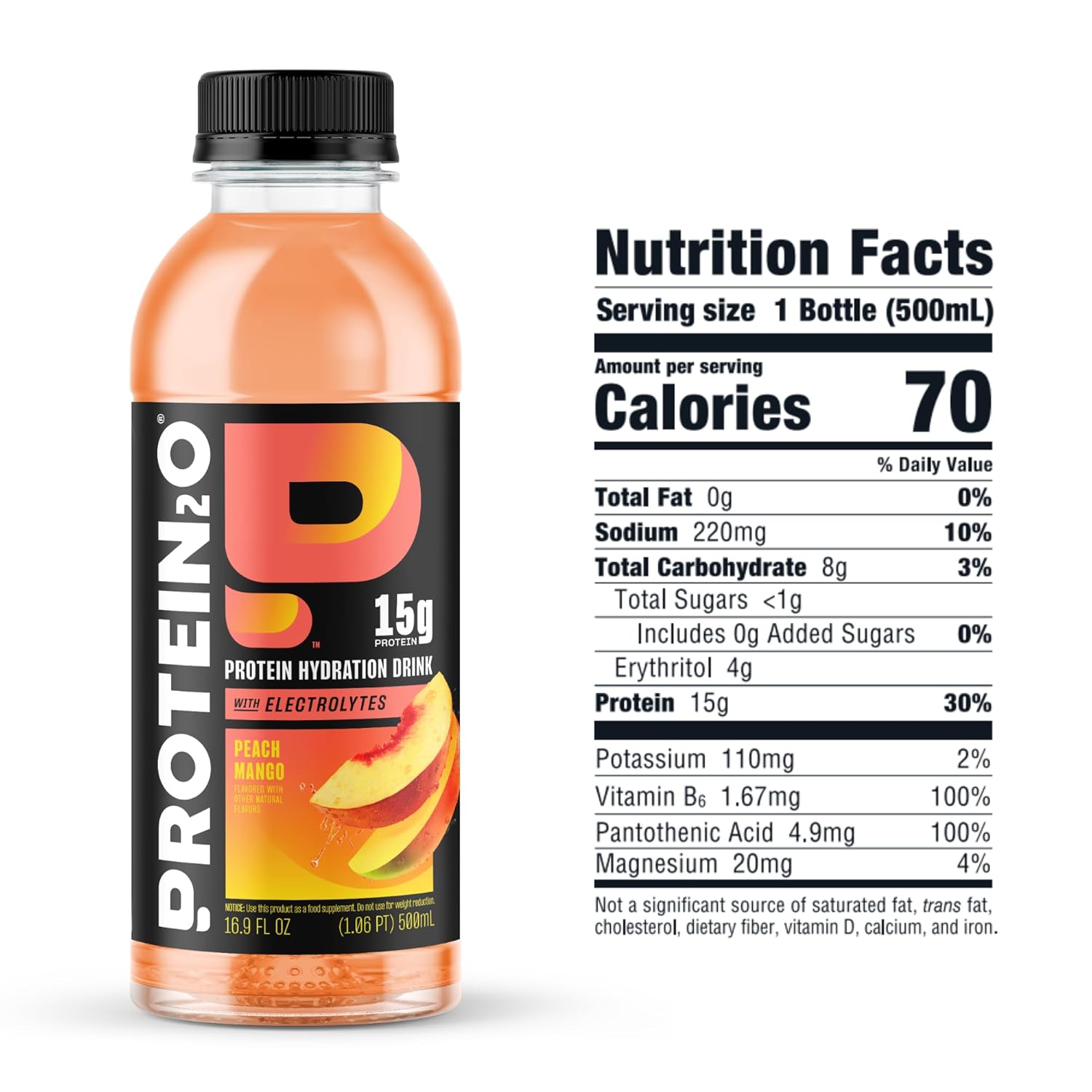 Protein2o Flavor Fusion Variety Pack, 15g Whey Protein Infused Water, 16.9 oz Bottle (Pack of 12)