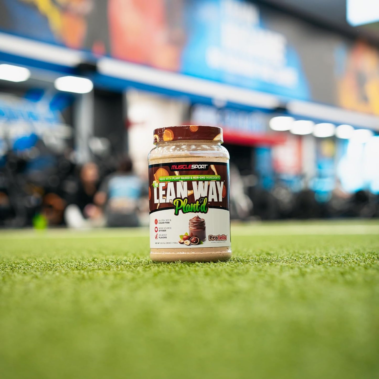 Protella Musclesport Lean Way Plant Protein Blend - Pea & Brown Rice Protein with CLA, MCT, and L-Carnitine - 20 Servings