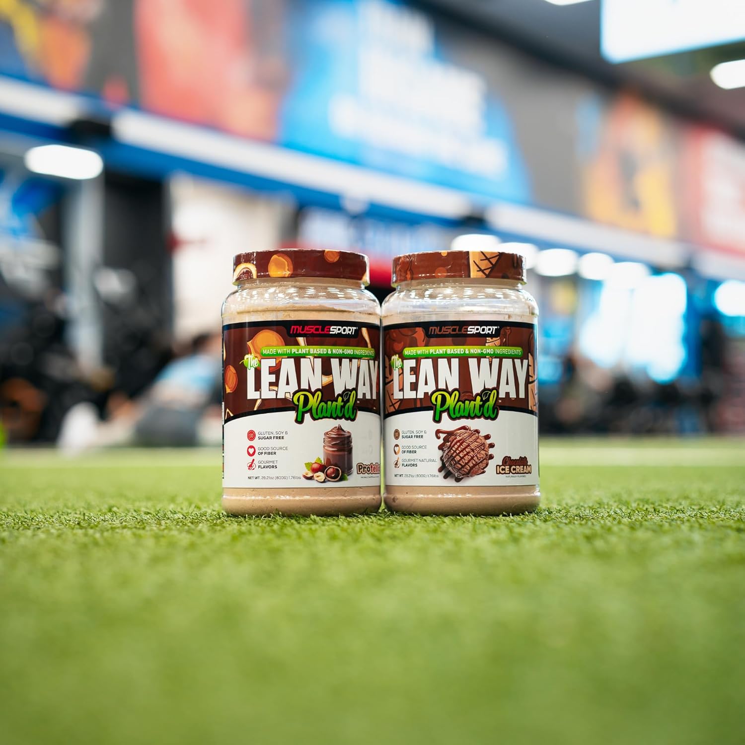 Protella Musclesport Lean Way Plant Protein Blend - Pea & Brown Rice Protein with CLA, MCT, and L-Carnitine - 20 Servings