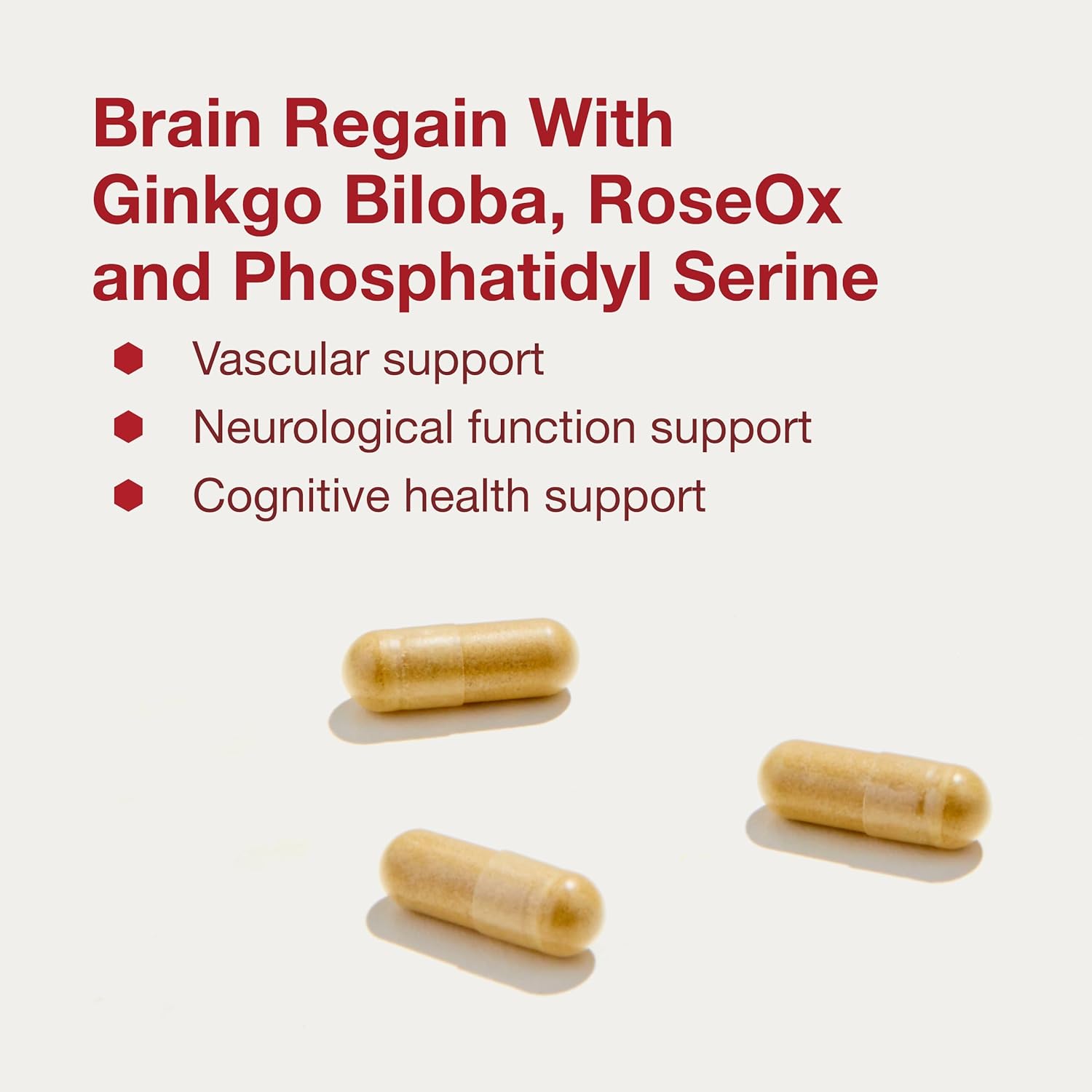 Protocol Brain Regain Supplement - Supports Brain Health and Vascular Health - 90 Veg Capsules