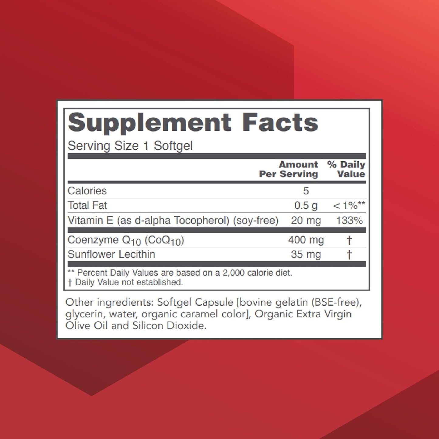 Protocol CoQ10 400mg Supplement with Vitamin E & Soy Lecithin - Halal & Egg Free - 60 Softgels