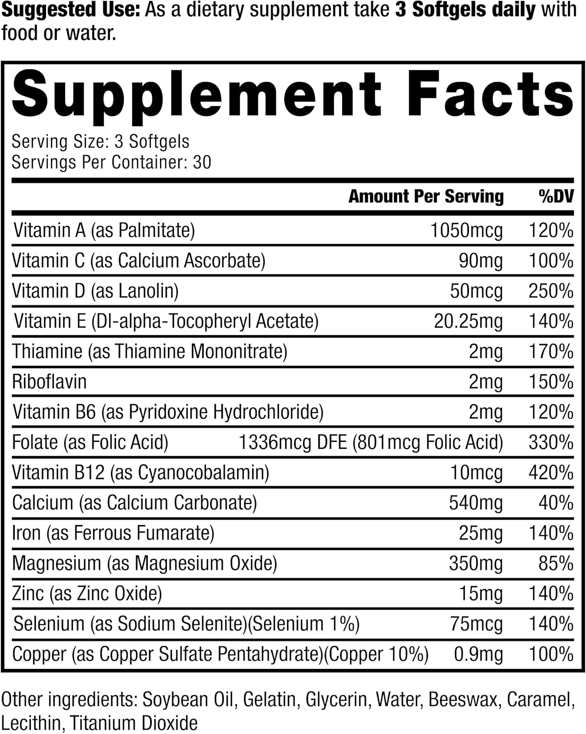 ProUCRO Gut Multivitamins Softgels: IBD Nutritional Support 30-Day Supply