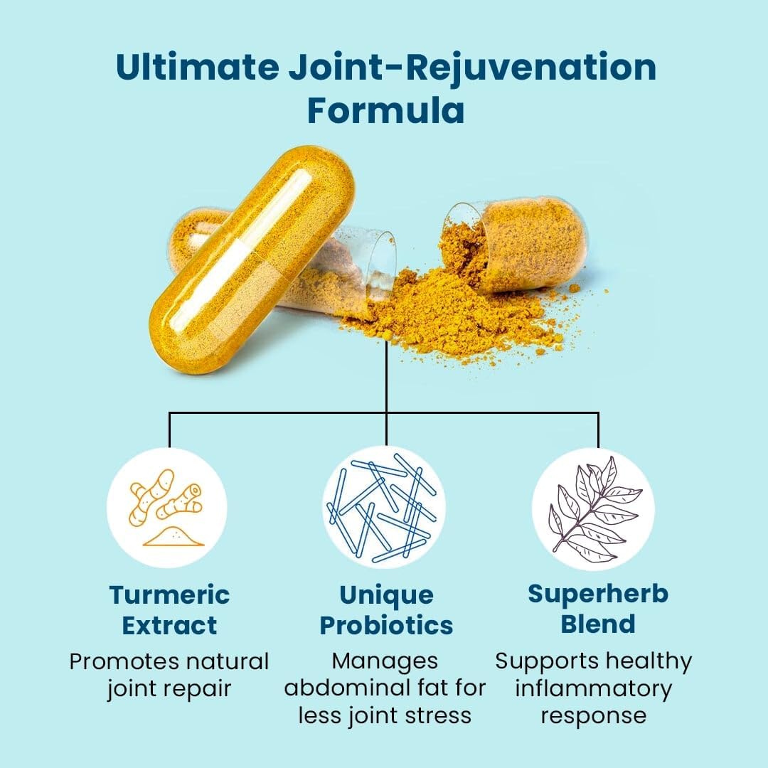 Provitalize Probiotics for Women and Menopause - Supports Joints, Digestion, and Midsection Curves with Turmeric, Curcumin, and Moringa - 60 Ct