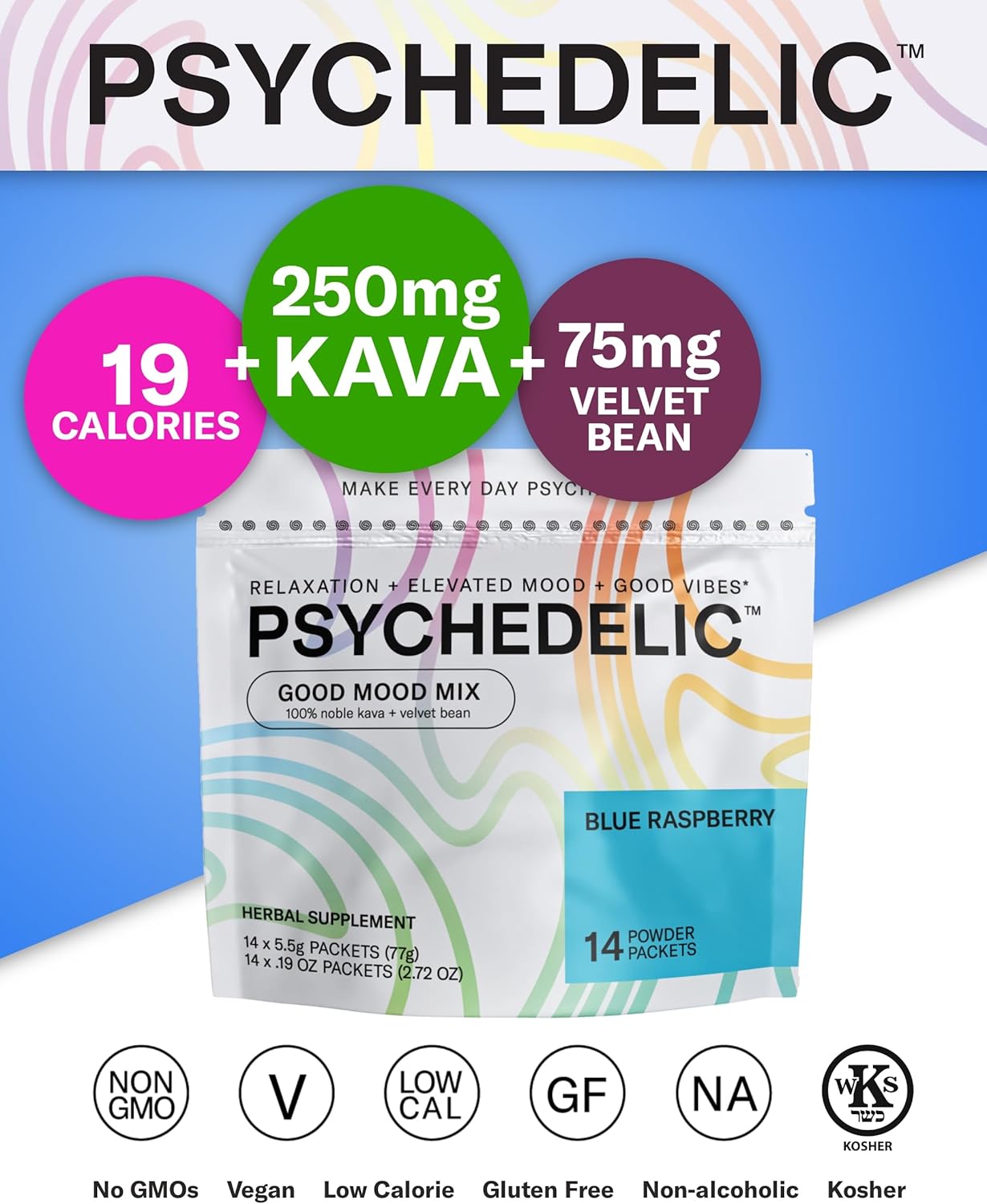 Psychedelic Water Good Mood Mix Variety Pack - 4 Flavor Bundle