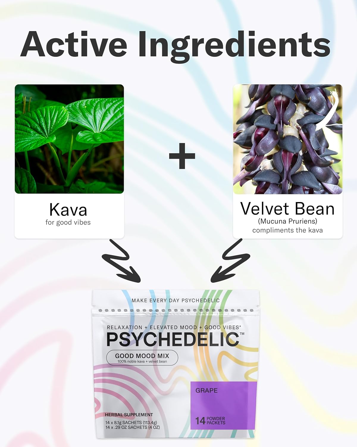 Psychedelic Water Good Mood Mix Variety Pack - 4 Flavor Bundle