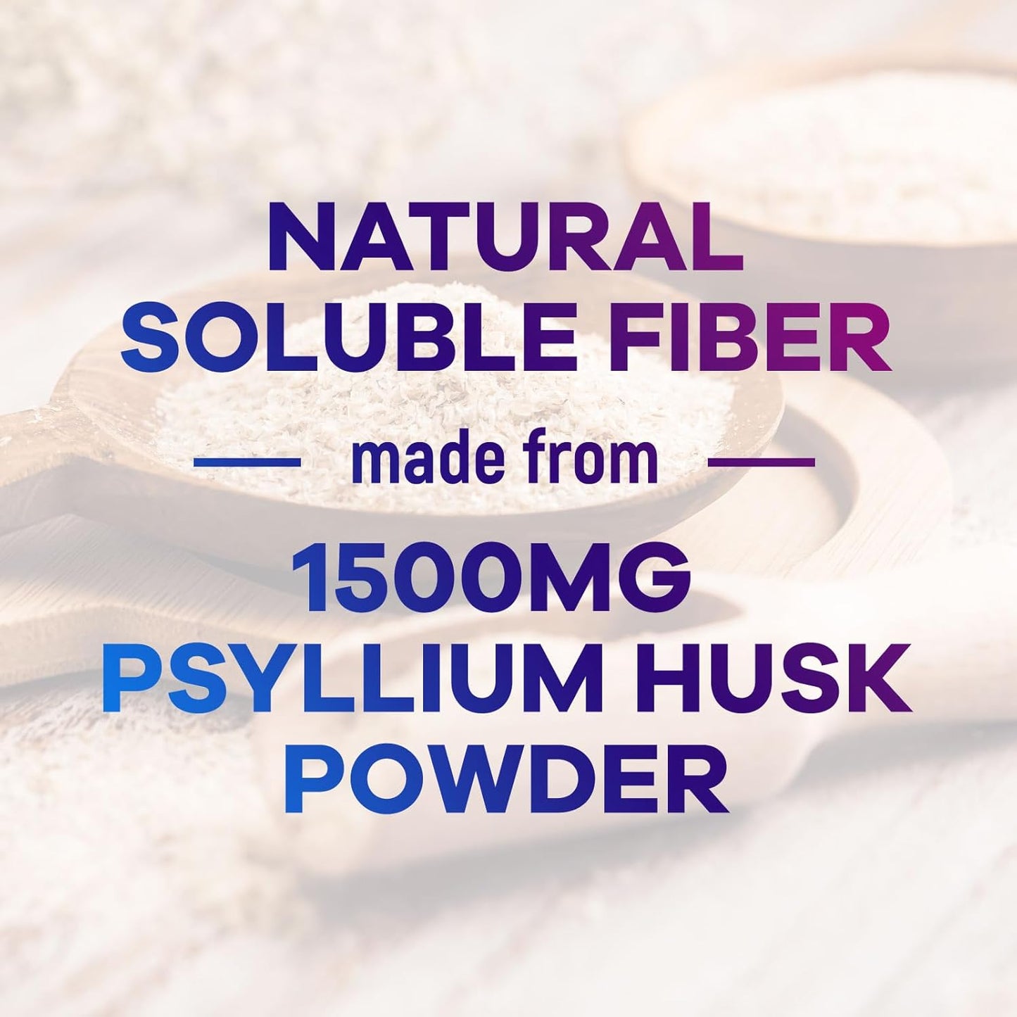 Psyllium Husk Powder Capsules 1500mg - Non-GMO Digestive Health Support - 120 Capsules