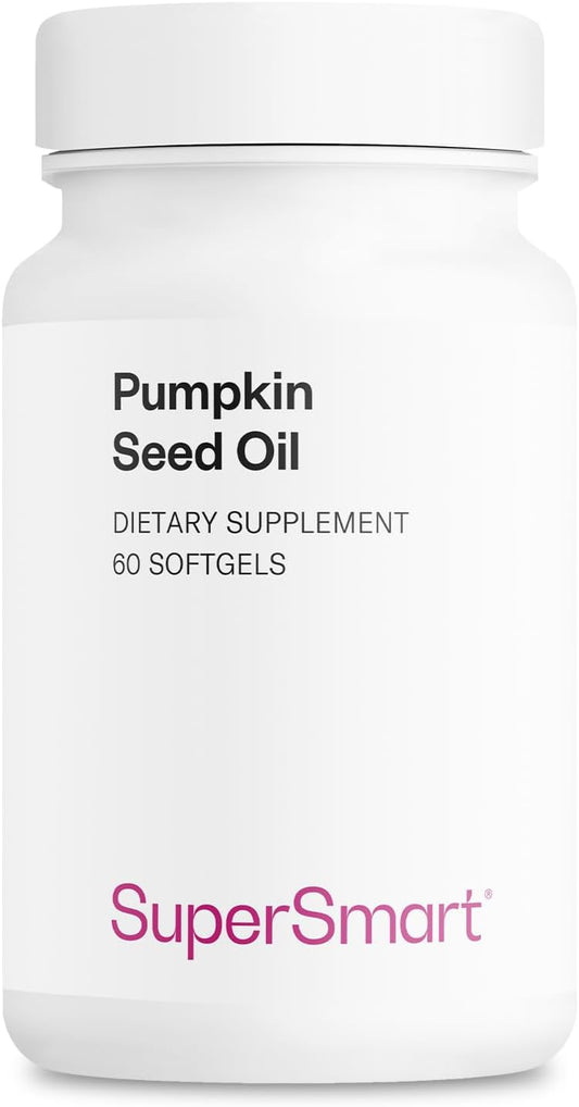 Pumpkin Seed Oil Supplement with Vitamin E for Hair Growth - 1000mg Daily Dose - Non-GMO & Gluten Free Softgels - 60 Count