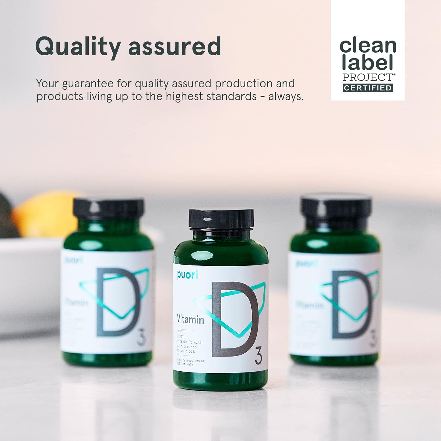 Puori Health Essentials Bundle Pack - 3 Bottles x 120 Capsules - Omega 3 Fish Oil, Magnesium, and Vitamin D3 - Purity Tested