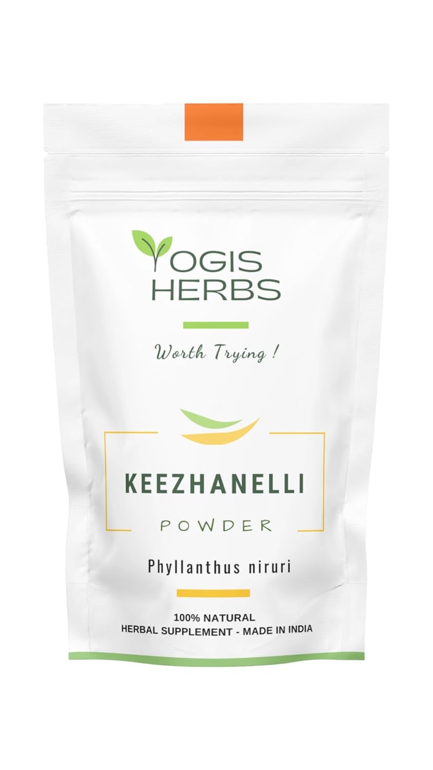 Pure and Fresh Keezhanelli Powder - Stone Breaker Herbal Supplement for Liver, Kidney, and Gallbladder Support - 3.5 oz.