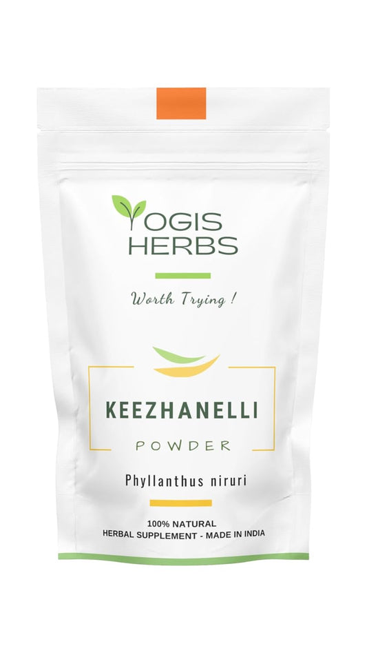 Pure and Fresh Keezhanelli Powder - Stone Breaker Herbal Supplement for Liver, Kidney, and Gallbladder Support - 3.5 oz.