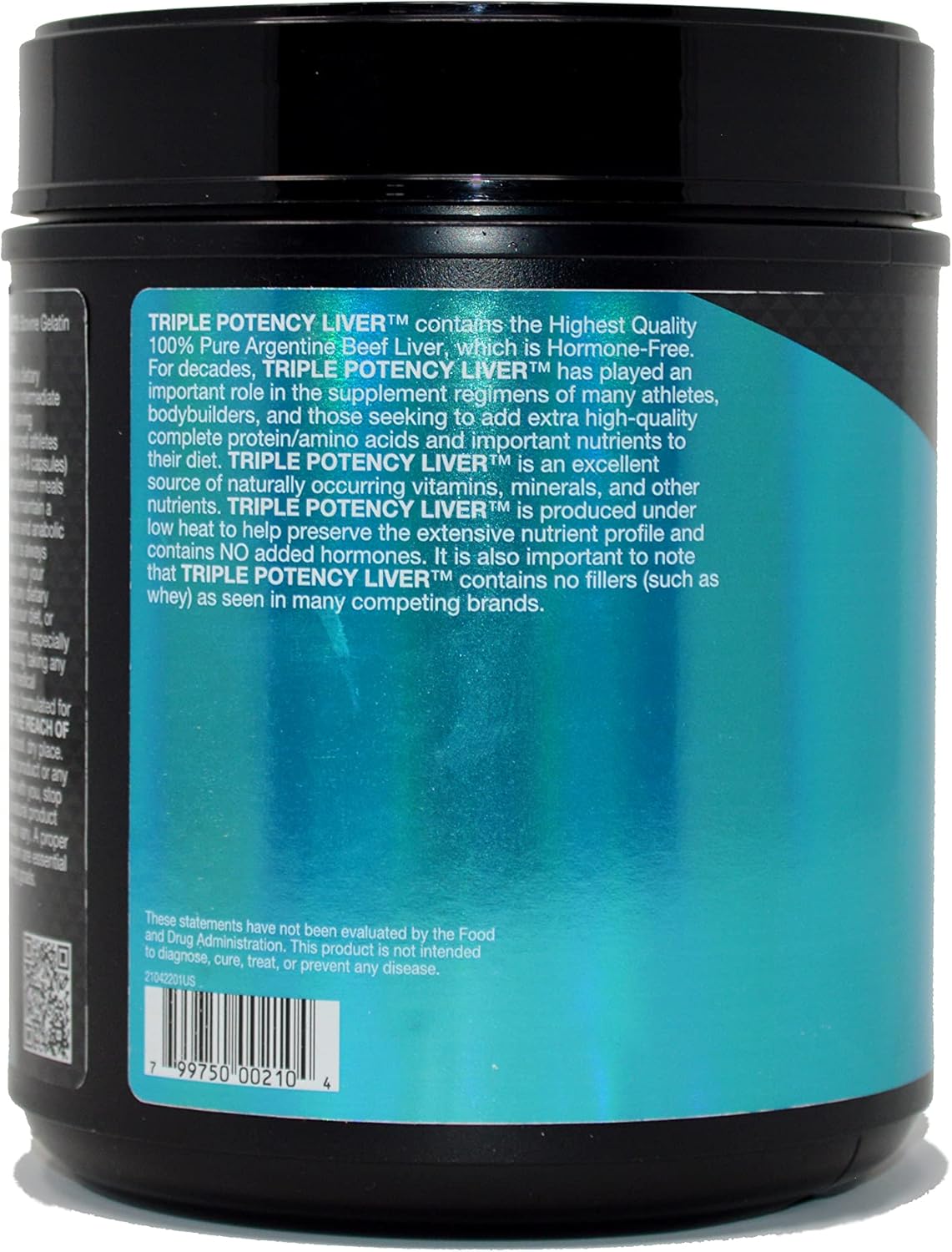 Pure Argentine Desiccated Beef Liver Capsules - 500 Capsule Mega-Value. Triple Potency Liver Supplement, Hormone Free, Pasture Raised, No Fillers.