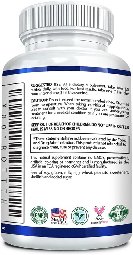 Pure Biotin Extra Strength 10,000mcg - Vegan Tablets for Hair, Skin, and Nails - Made in USA