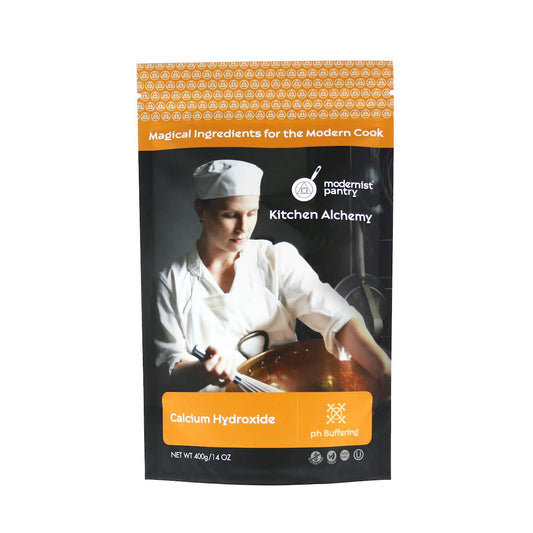 Pure Calcium Hydroxide [Slaked Lime] - Non-GMO, Gluten-Free, Vegan - 400g/14oz - Modernist Pantry