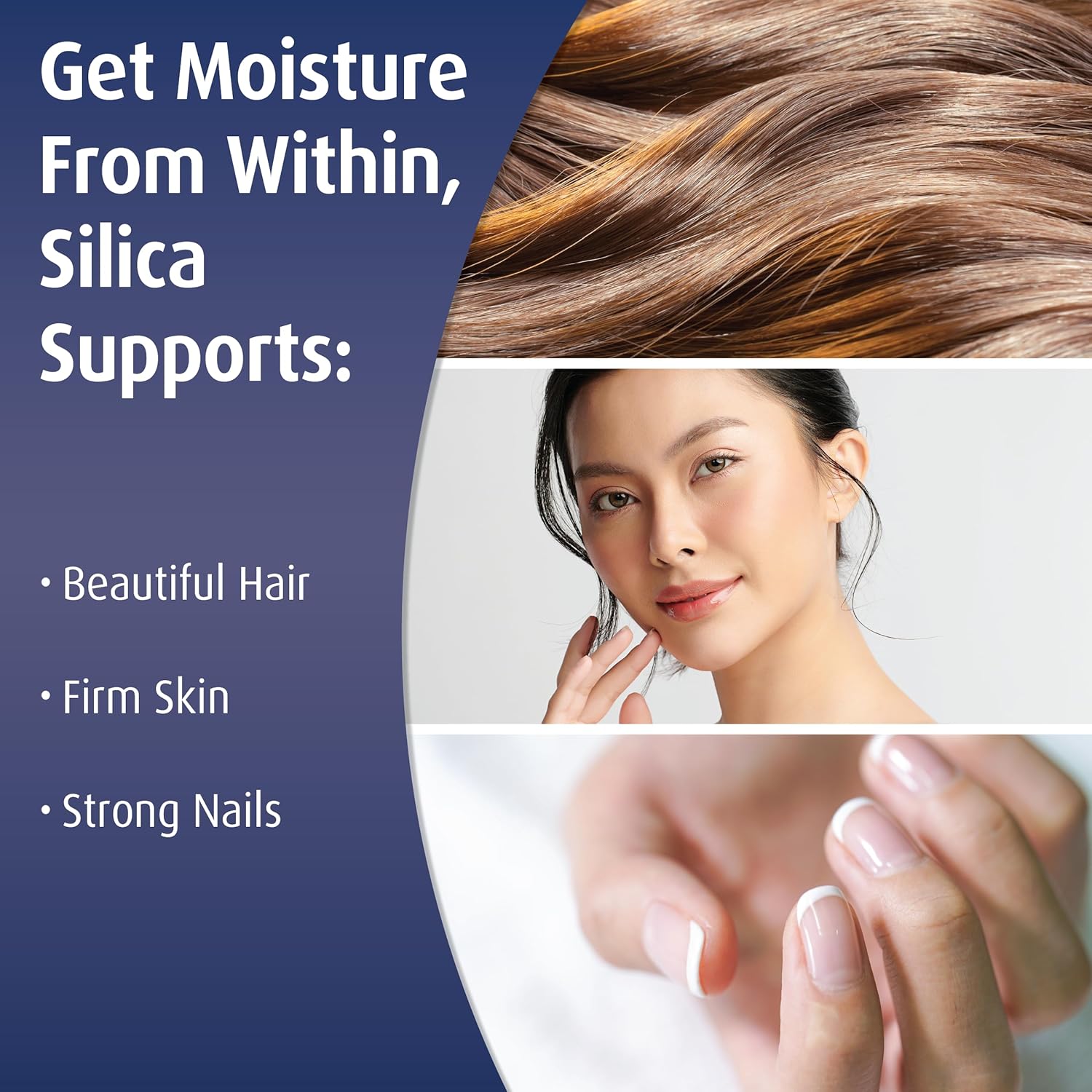 Pure Colloidal Silica Gel Capsules for Hair, Skin, Nails, & Joints - No Additives, 30 Servings