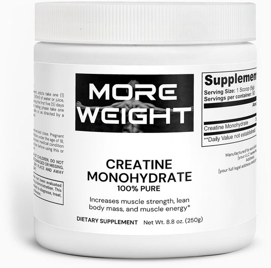 Pure Creatine Monohydrate Powder for Muscle Growth and Energy Boost