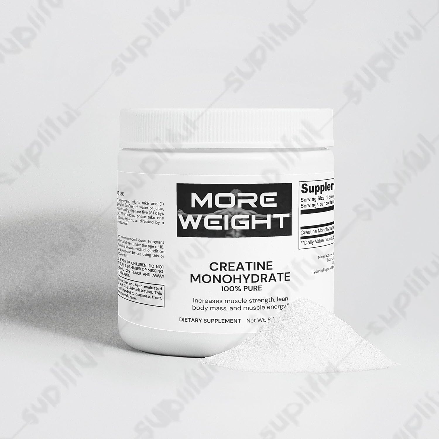 Pure Creatine Monohydrate Powder for Muscle Growth and Energy Boost