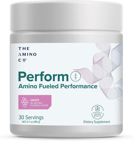 Pure EAA Amino Acids Pre Workout Powder Supplement for Energy - Grape Flavor (6.7 oz)
