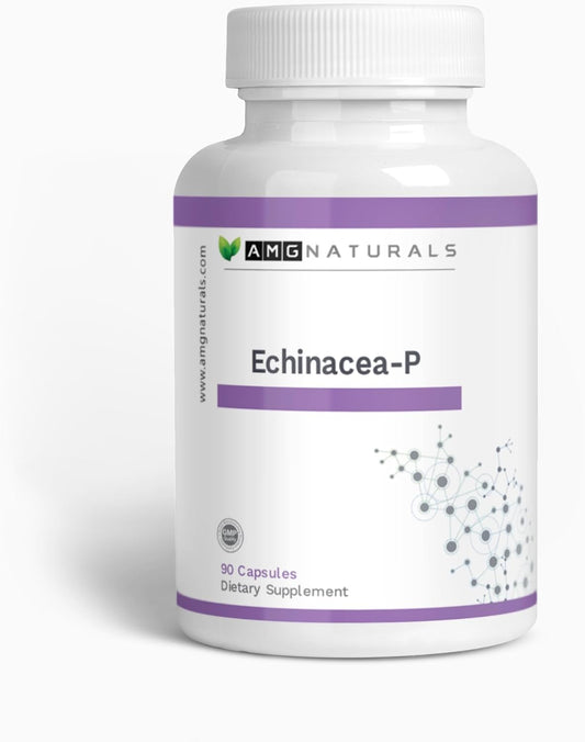 Pure Echinacea Purpurea Capsules - 90 Count, No Binders, Fillers, or Preservatives - AMG Naturals
