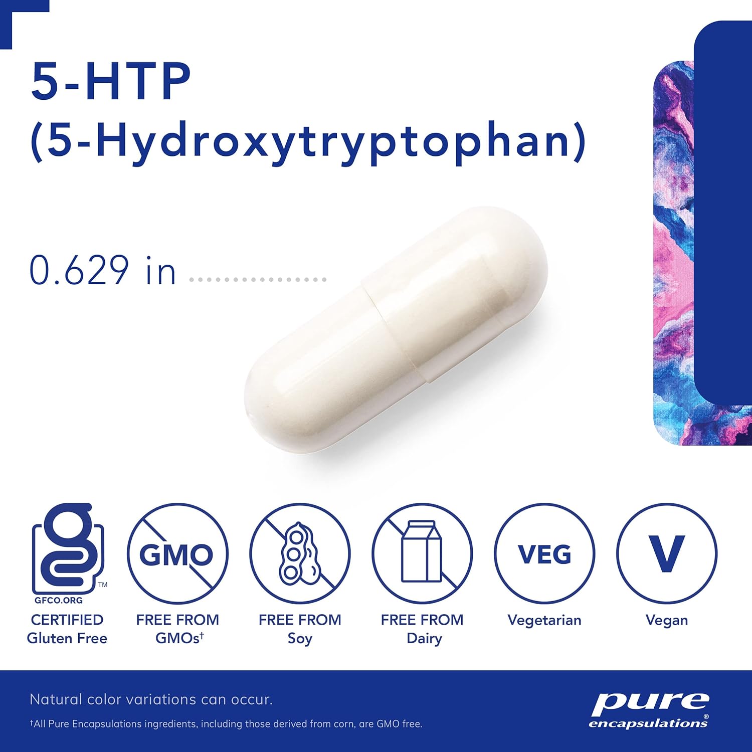 Pure Encapsulations 5-HTP 100 mg Capsules - Supports Brain Health, Sleep Regulation, and Appetite - Gluten Free and Non-GMO - 60 Count