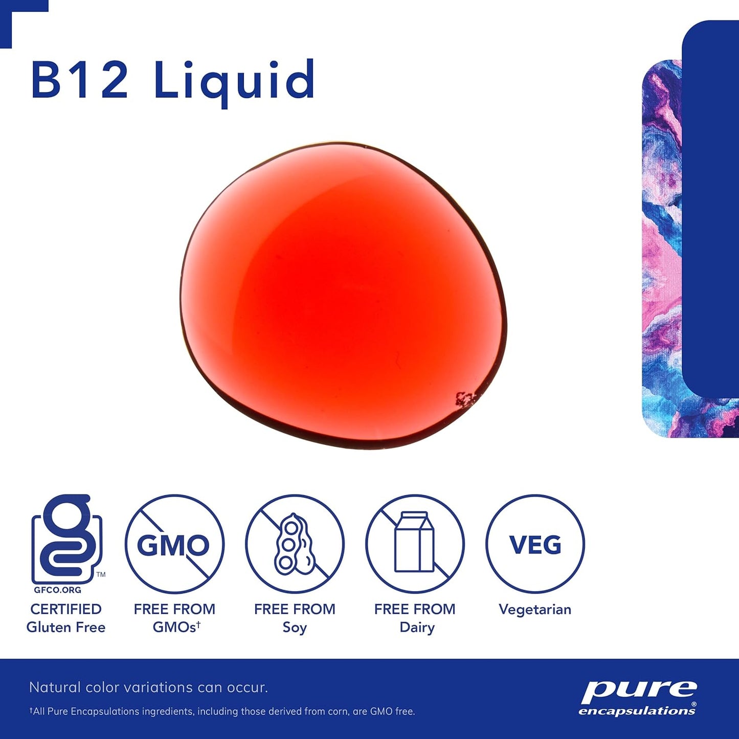 Pure Encapsulations B12 Liquid | 1 fl. oz. Bottle of 1,000 mcg Methylcobalamin Vitamin B12 Supplement for Nerve, Immune, Energy, Cognitive Health