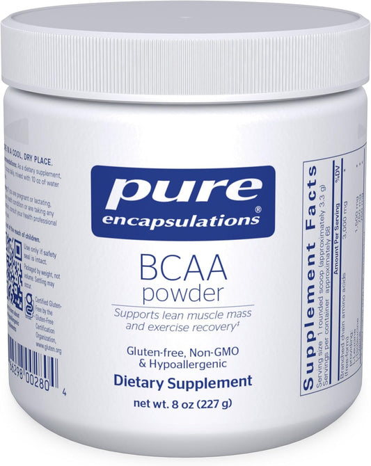 Pure Encapsulations BCAA Powder - Hypoallergenic Muscle Support Supplement 8 oz