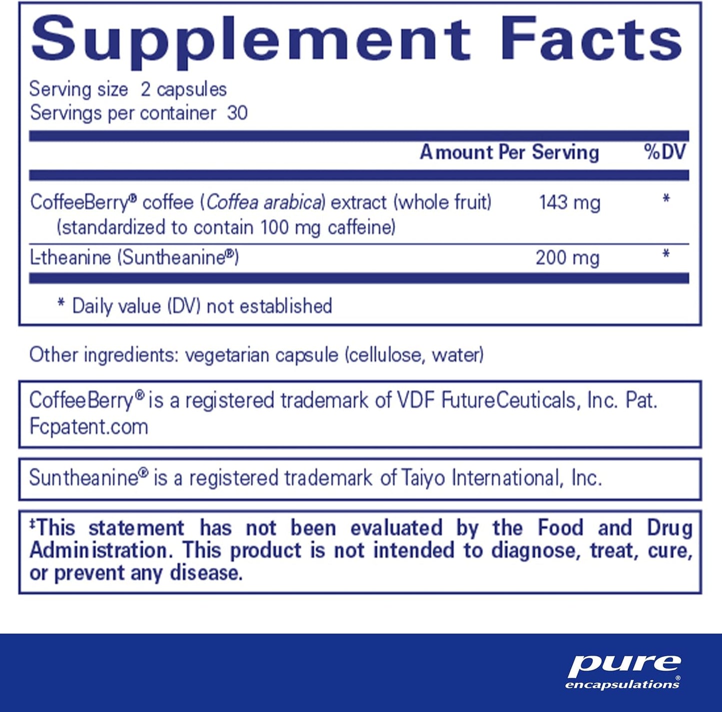 Pure Encapsulations CaffPhenol Capsules - Balanced Energy & Cognitive Support with Coffeeberry Extract & Theanine - 60 Count