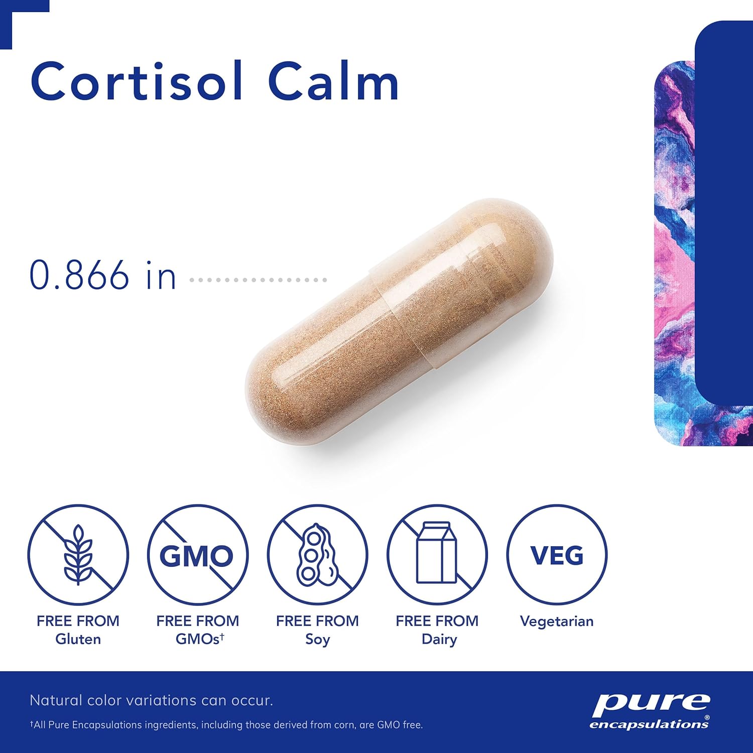 Pure Encapsulations Cortisol Calm Capsules - Promotes Cortisol Balance, Relaxation, and Restful Sleep - With Ashwagandha & L-Theanine - 120 Count