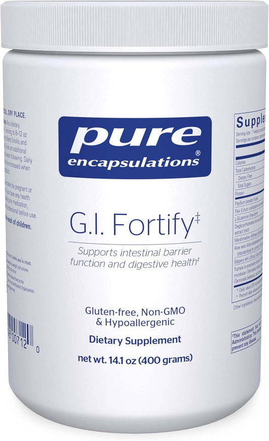 Pure Encapsulations G.I. Fortify with Slippery Elm Bark - 14.1 Oz - Supports G.I. Tract Health, Microflora Balance, and Detoxification