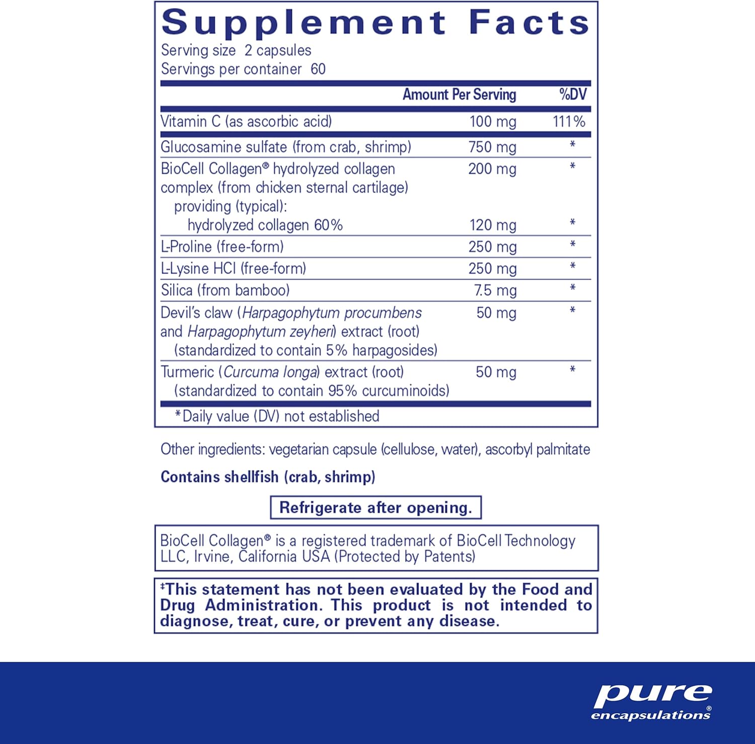 Pure Encapsulations Ligament Restore Dietary Supplement 120 Capsules - Supports Healthy Joints, Tendons, Ligaments