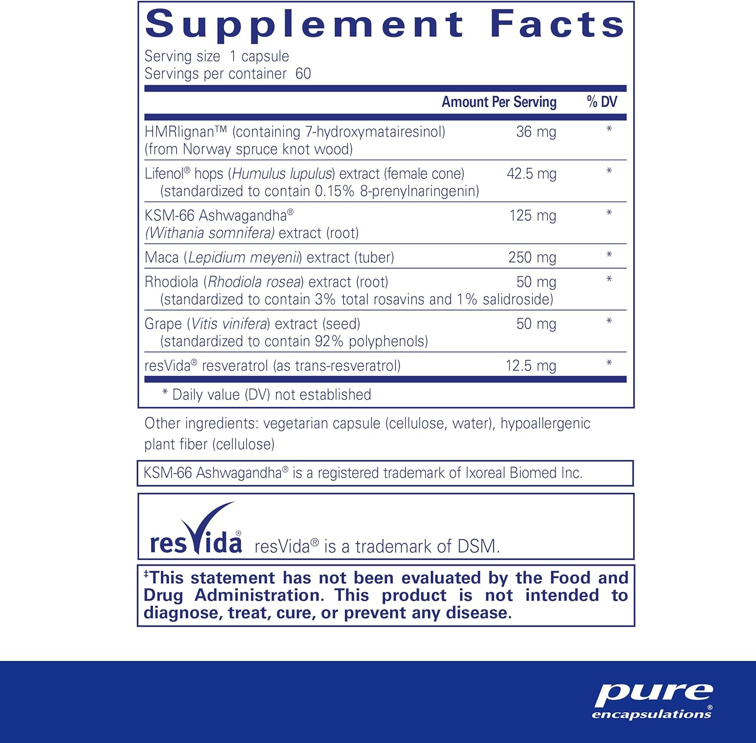 Pure Encapsulations MenoVive | Comprehensive Menopausal Health Support | 60 Capsules