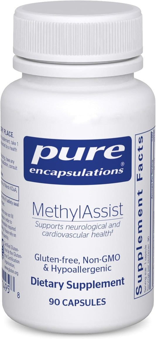 Pure Encapsulations MethylAssist 90 Capsules - B Vitamin Complex for Methylation Support - Heart and Brain Health - Non-GMO and Gluten Free