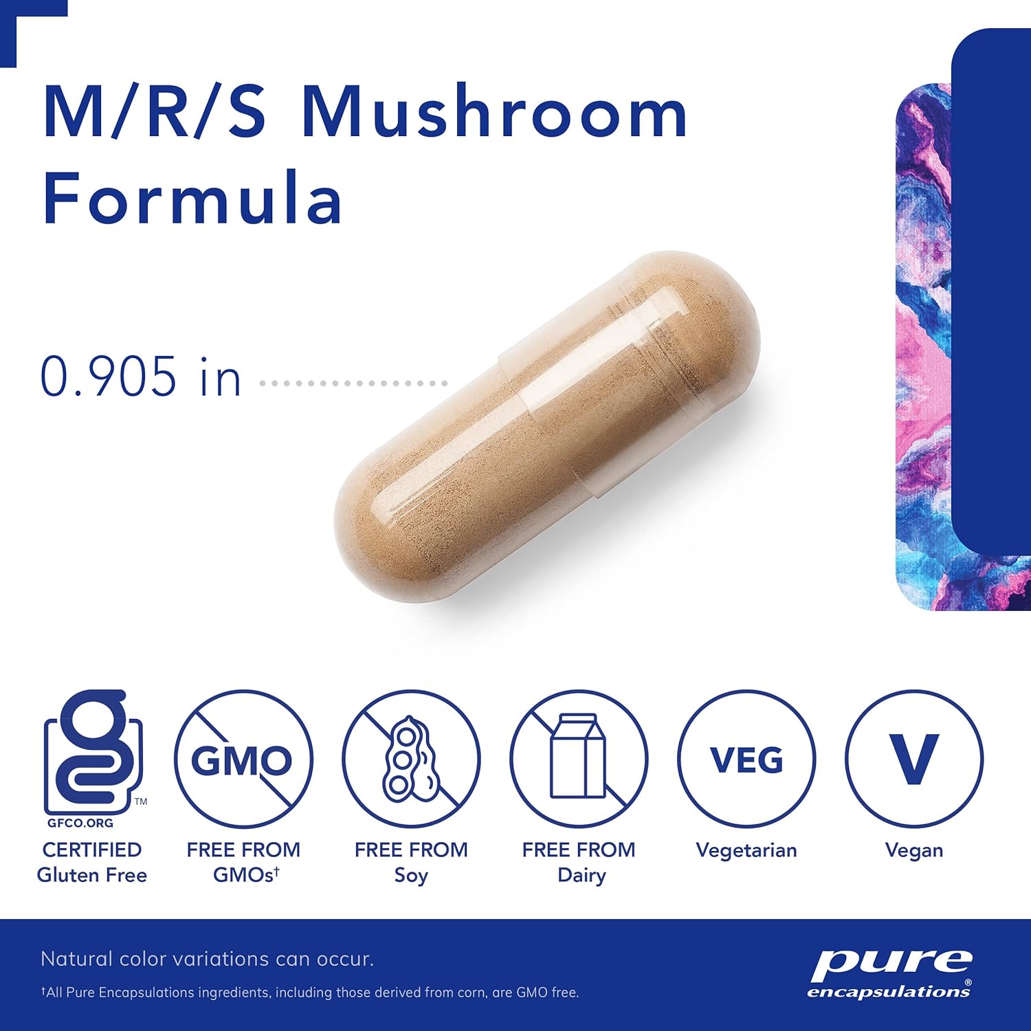 Pure Encapsulations M/R/S Mushroom Formula | 120 Capsules | Immune Health & Broad-Spectrum Support