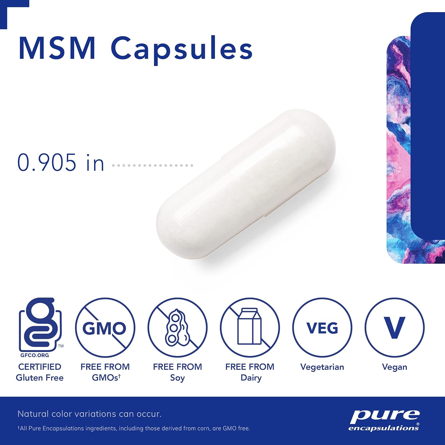 Pure Encapsulations MSM Capsules | 250 Count | Sulfur Supplement for Joint, Immune, Connective Tissue & Respiratory Health