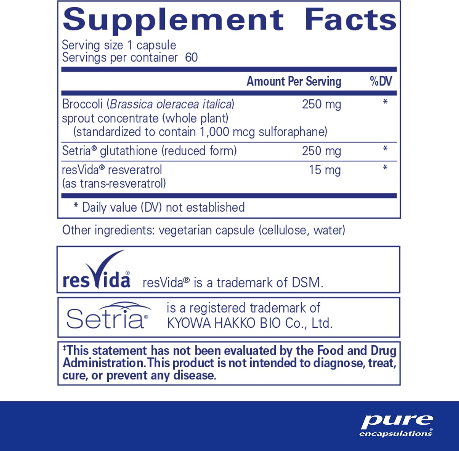 Pure Encapsulations Nrf2 Detox Capsules for Detoxification Support - 60 Count