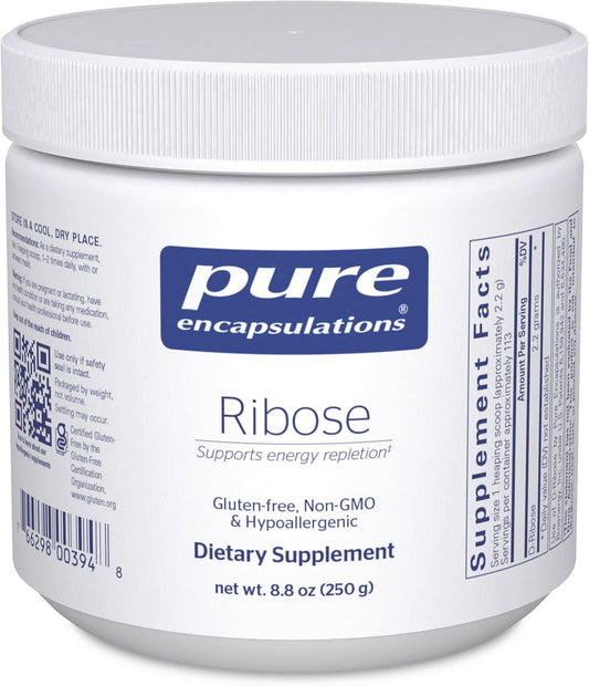 Pure Encapsulations Ribose Powder Supplement for Intense Exercise Energy Replenishment | 8.8 oz