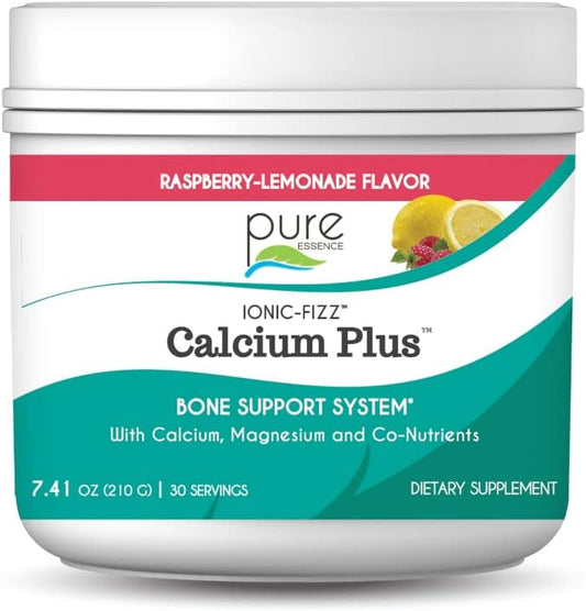 Pure Essence Labs IonicFizz Calcium Plus Raspberry Lemonade Flavor - 210g