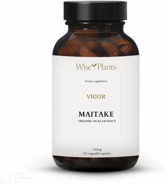 Pure Fruiting Body Maitake Mushroom Supplement - 30% Polysaccharides, 500mg, 120 Veggie Caps - Immune Function & Energy Boost